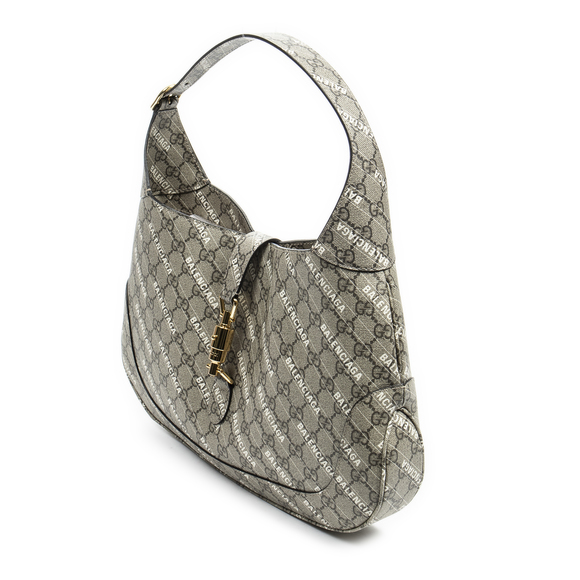 Gucci Ltd. Ed. 1961 Gucci x Balenciaga Hacker Project Medium Jackie Hobo - Picture 2 of 8